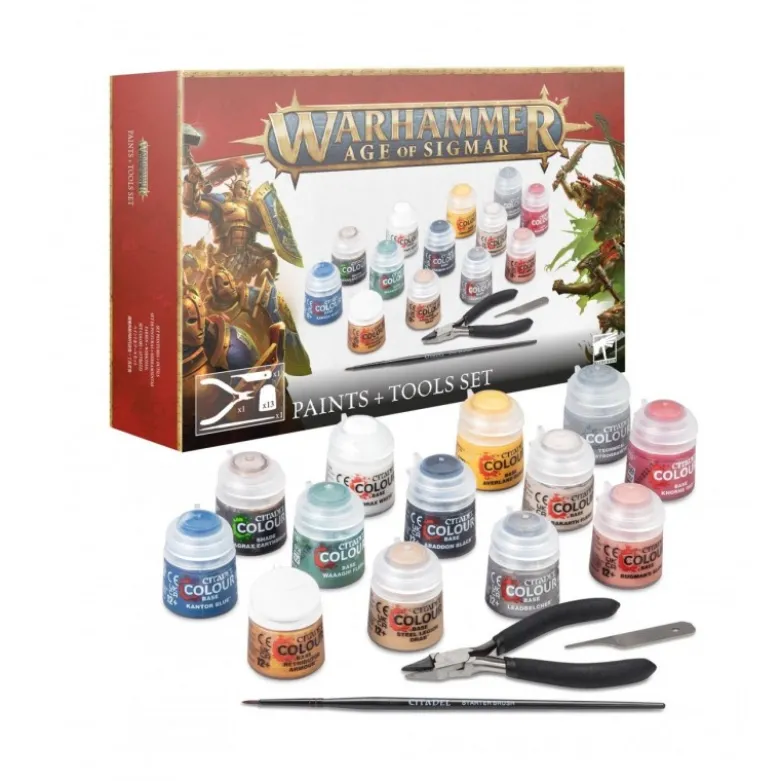 Age Of Sigmar: Paints and tool Set (13+3)