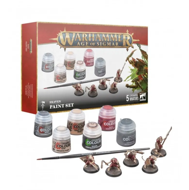 Age Of Sigmar: Skaven Paint Set (5)