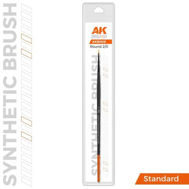 Ak Synthetic Brush - Round 2/0