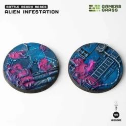 Alien Infestation Bases Round 60mm (x2)