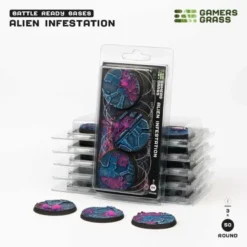 Alien Infestation Bases Round 50mm (x3)