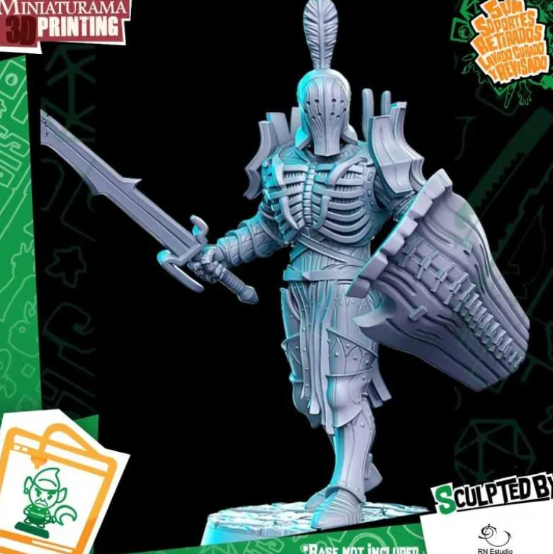 Amladril with sword and shield (elven deathknight)