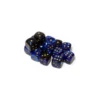 Black-Blue with Gold 12 mm (36)