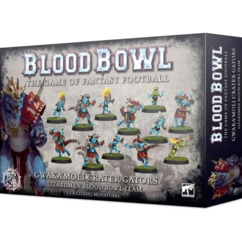 Blood Bowl: Gwaka'moli Crater Gators Lizardmen Blood Bowl Team (12)