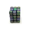 Blue-Green with Gold 12 mm (36)