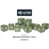 Bolt Action Orders Dice - Green (12)