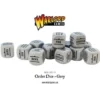 Bolt Action Orders Dice - Grey (12)