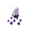 Borealis Mini-hedral Royal Purple/gold Luminary 7-Die