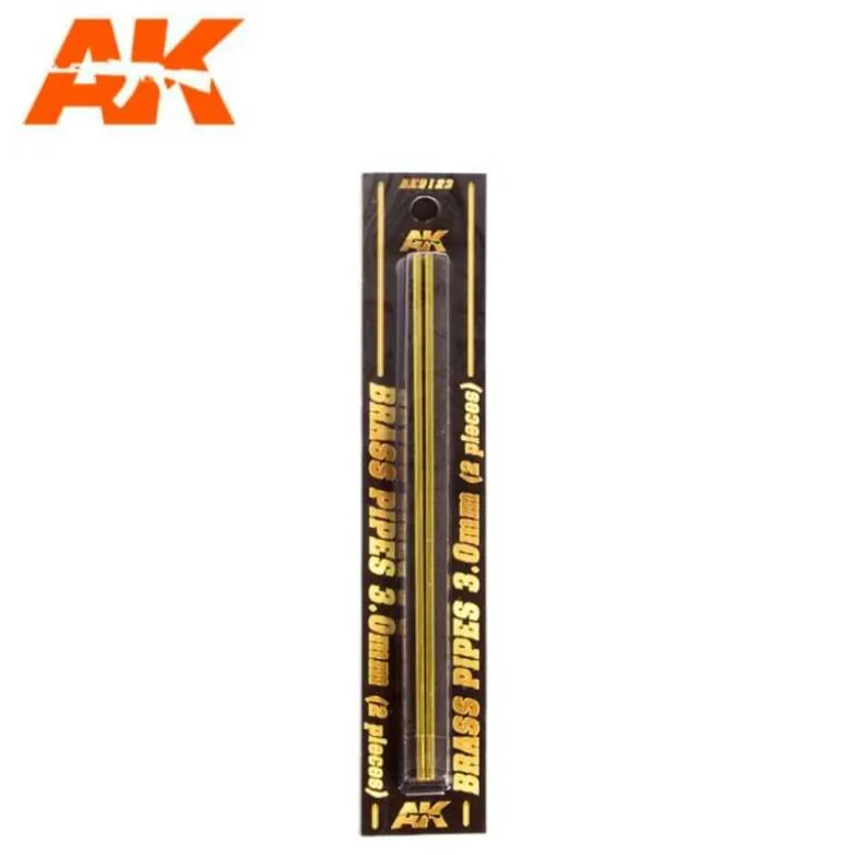 Brass Pipes 3,0mm, 2 units