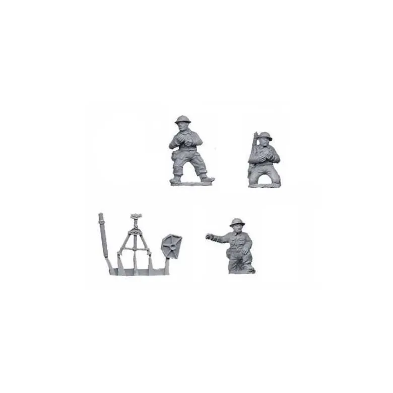 British 3" Mortar (1 Mortar, 3 Crew)