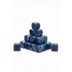 Caja de 24 Dados Personalizados de 16mm Para Ejércitos Culto