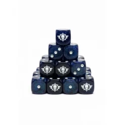 Caja de 24 Dados Personalizados de 16mm Para Ejércitos Guardia Imperial
