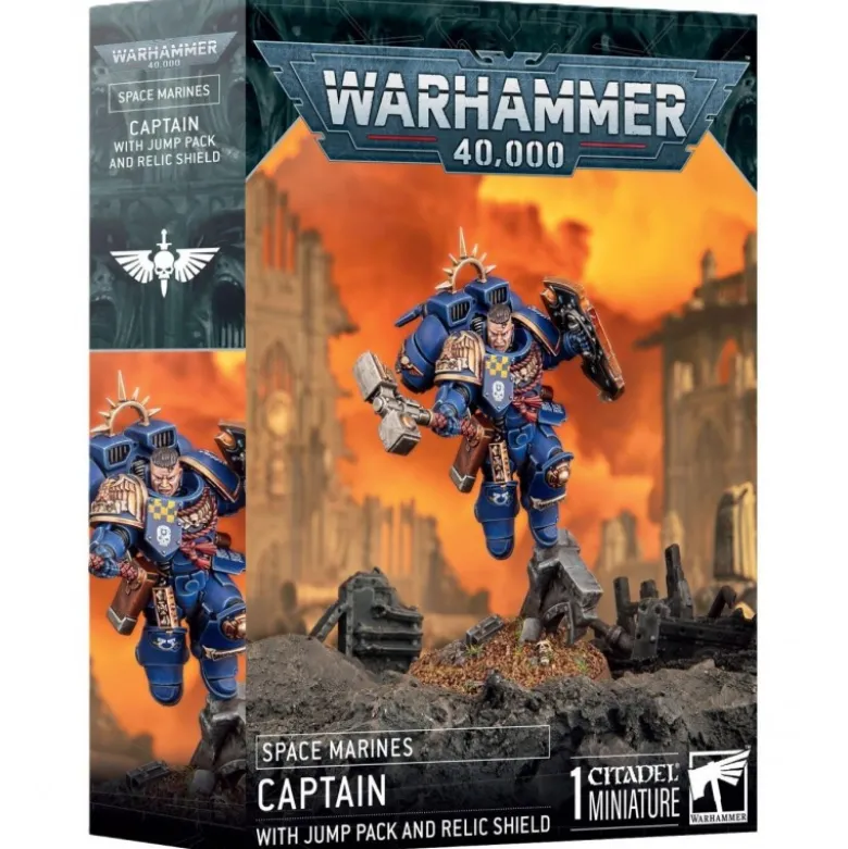 Capitan Con Propulsor De Salto Y Escudo Reliquia