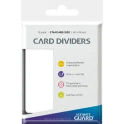 Card Dividers Standard Size (10) - White