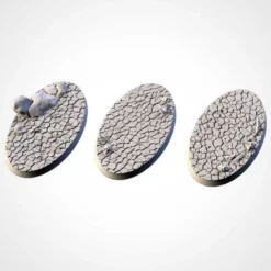 Cracked Desert Bases 89mm X 52mm (10 Tops)