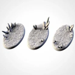 Crystal Xenos Bases 89mm X 52mm (10 Tops)