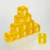 Dados Acrílicos Amarillo Transparente
