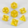 Dados Acrílicos D&D Transparentes Amarillo
