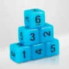 Dados Acrílicos Fosforescentes Azul