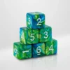 Dados Acrílicos Marmol Azul Y Verde