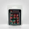 Dados Acrílicos Marmol Rojo Y Verde