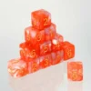 Dados Acrílicos Mármol Salmón Y Rosa
