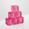 Dados Acrílicos Rosa Transparente