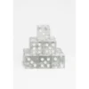 15 Dados de 16mm Transparentes Blanco