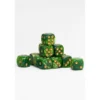 15 Dados de 16mm Verde