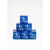 9 Dados +/- 16mm Azul Perla