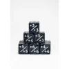 9 Dados +/- 16mm Negro Perla