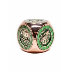 D&D 6 Caras Cubo Spinner Fidget Metal Cobre Verde