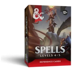 D&D: Tarjetas de Referencia: Hechizos (Niveles 4-5) (Inglés) -- Pre-pedido --