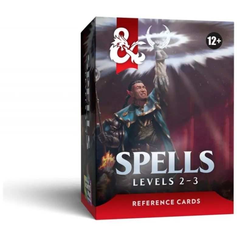 D&D: Tarjetas de Referencia: Hechizos (Niveles 2-3) (Inglés) -- Pre-pedido --