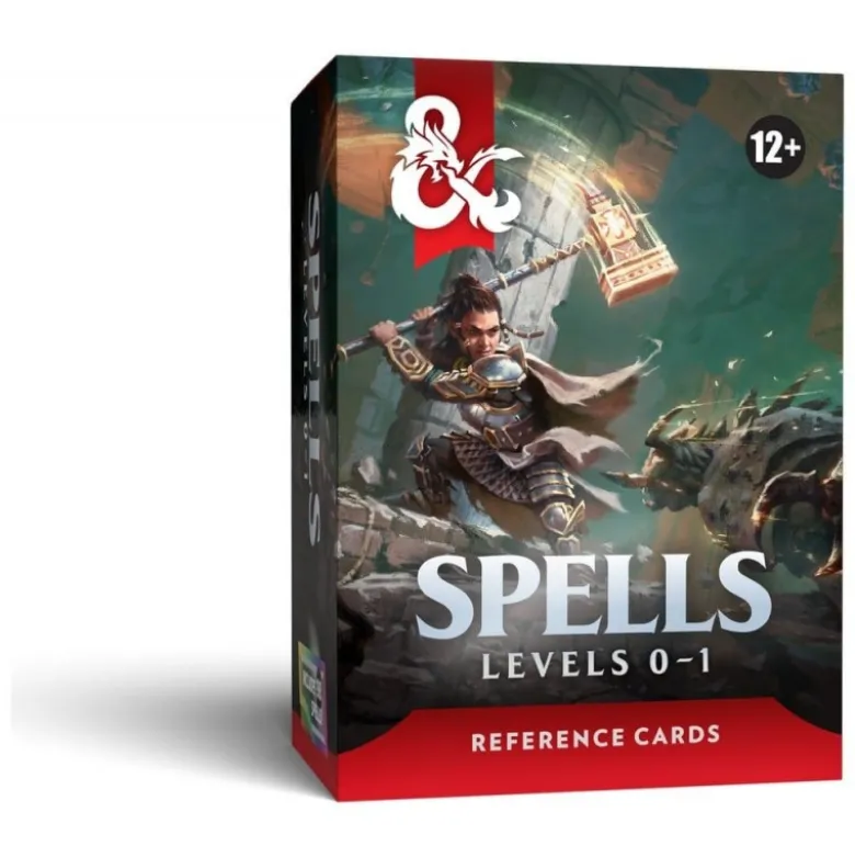 D&D: Tarjetas de Referencia: Hechizos (Niveles 0-1) (Inglés) -- Pre-pedido --