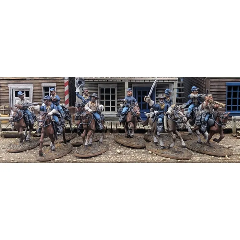 Dead Man’s Hand Plastic Mounted US Cavalry (& Buffalo Soldiers)