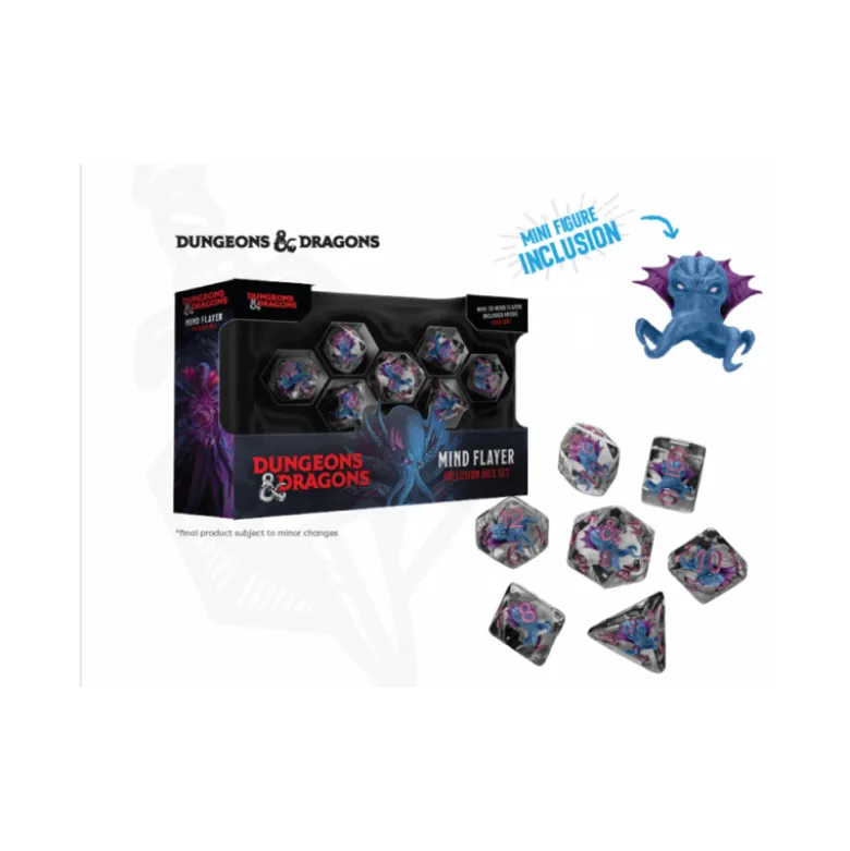 Dungeons & Dragons Monsters Resin Inclusion Pack de Dados Mind Flayer (7) -- Pre-pedido --