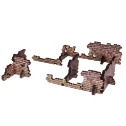 Fantasy Old World Fantasy Old Walls (10 pieces) Prepintado [28mm] -- Pre-pedido --