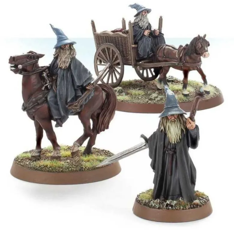 Gandalf the Grey a Pie y Montado en Carro (V.D.)