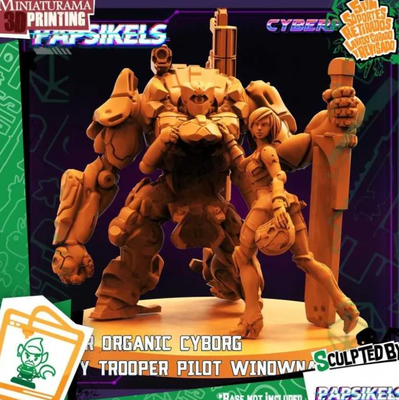 Gaskar Organic Cyborg Heavy Trooper Pilot Winowna