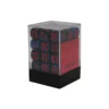 Gemini Polyhedral Black Starlight W/red 12 mm (36)