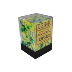 Green-Yellow with Silver 12 mm (36)