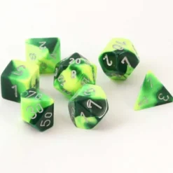 Green-Yellow with Silver Set (7)