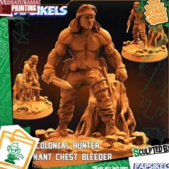 Human Colonial Hunter Lieutenant Chest Bleeder Machete