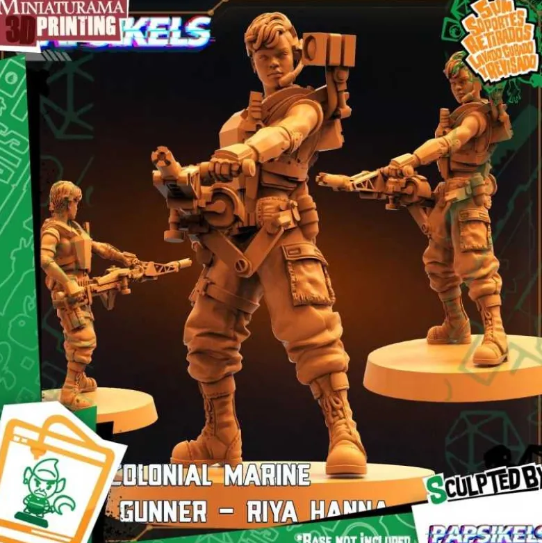 Human Colonial Marine Smart Gunner Riya Hanna