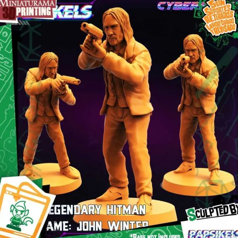 Human Gunslinger Codename John Wick