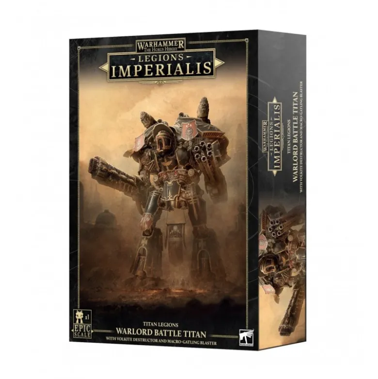 Legions Imperialis: Warlord Titan With Volkite Destructor And Macro-gatling Blaster