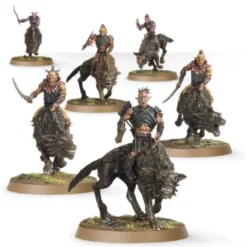 Lort Hunter Orcs on Fell Wargs (6) (V.D.)