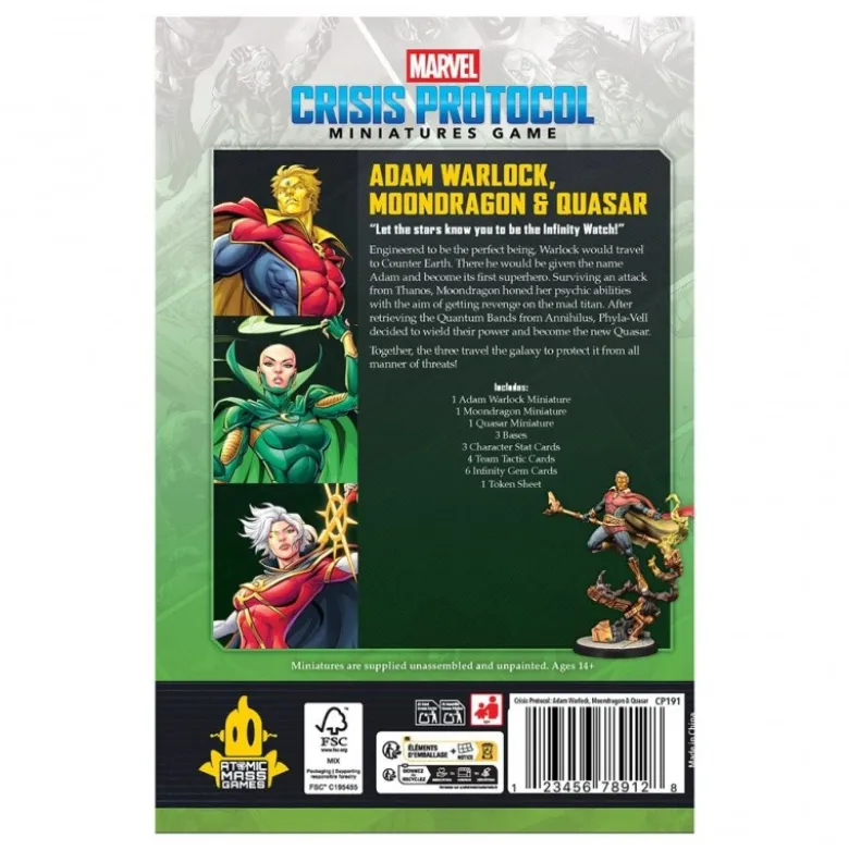 MCP: Adam Warlock, Moondragon & Quasar