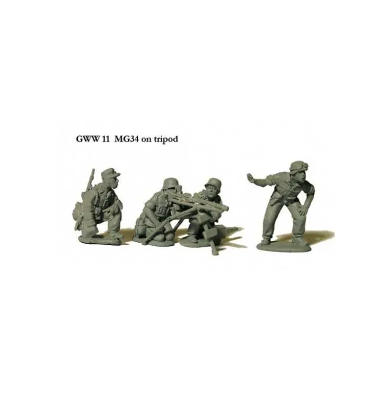 MG34 on Tripod with 4 crew